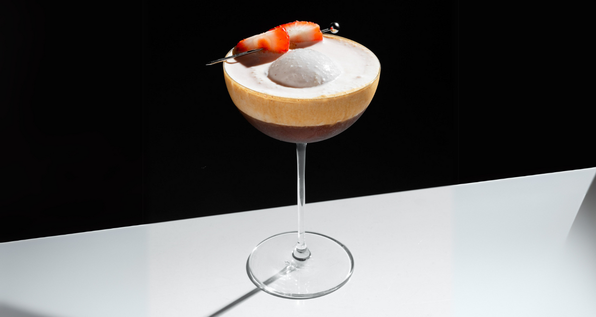 Strawberry Whipped Cortado