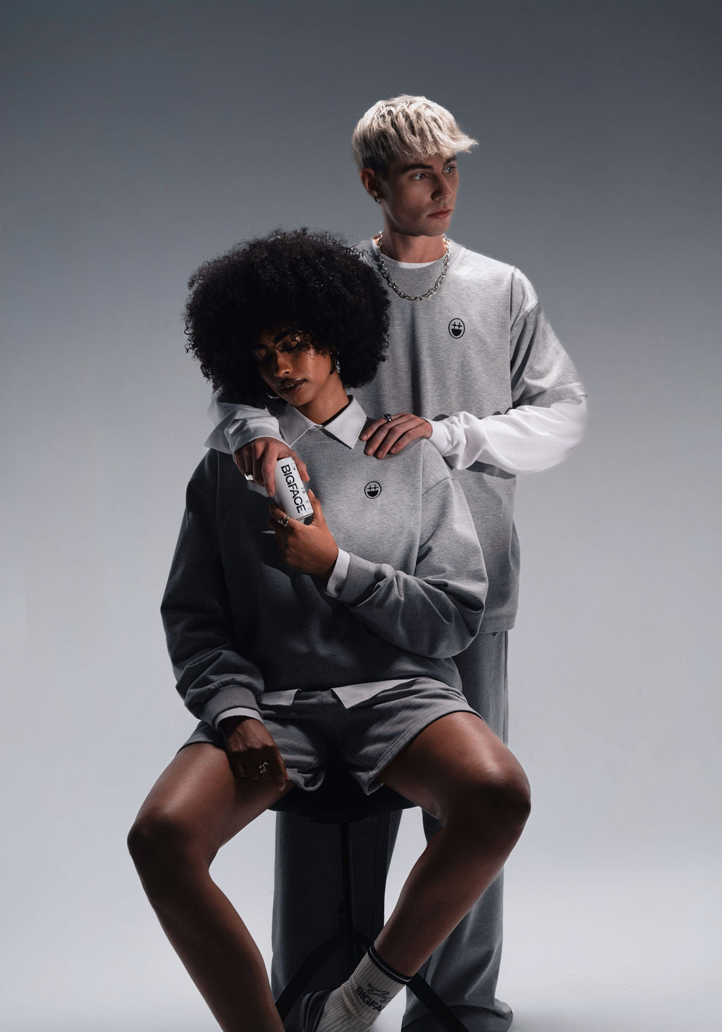 CORE TEE - HEATHER GREY – BIGFACE BRAND